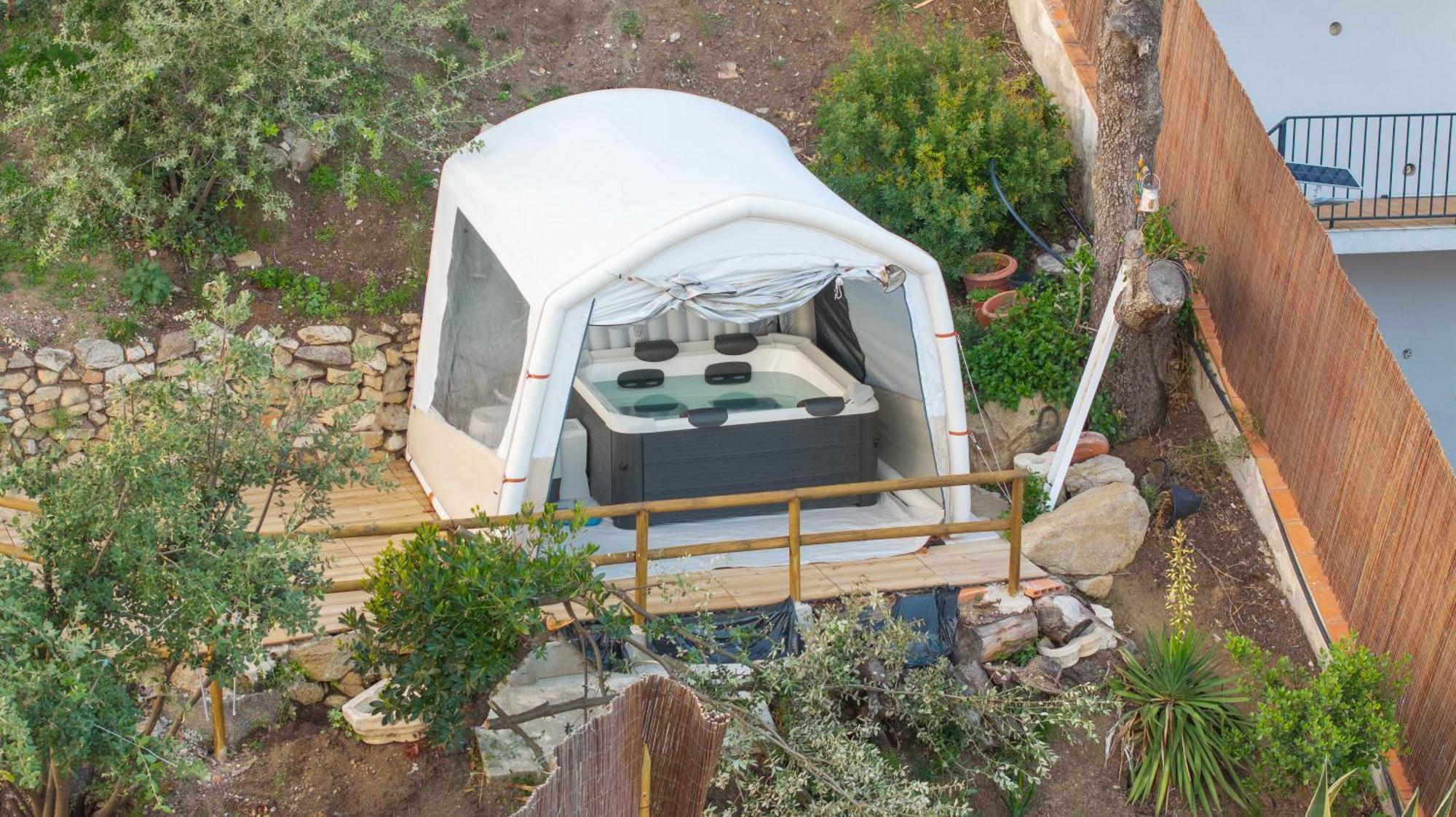 Aaa View Private Terrace Outdoor Heated Hot Tub Family Fun Villa Badalona Kültér fotó