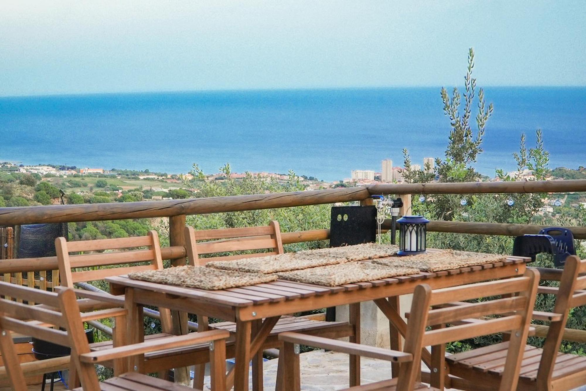 Aaa View Private Terrace Outdoor Heated Hot Tub Family Fun Villa Badalona Kültér fotó